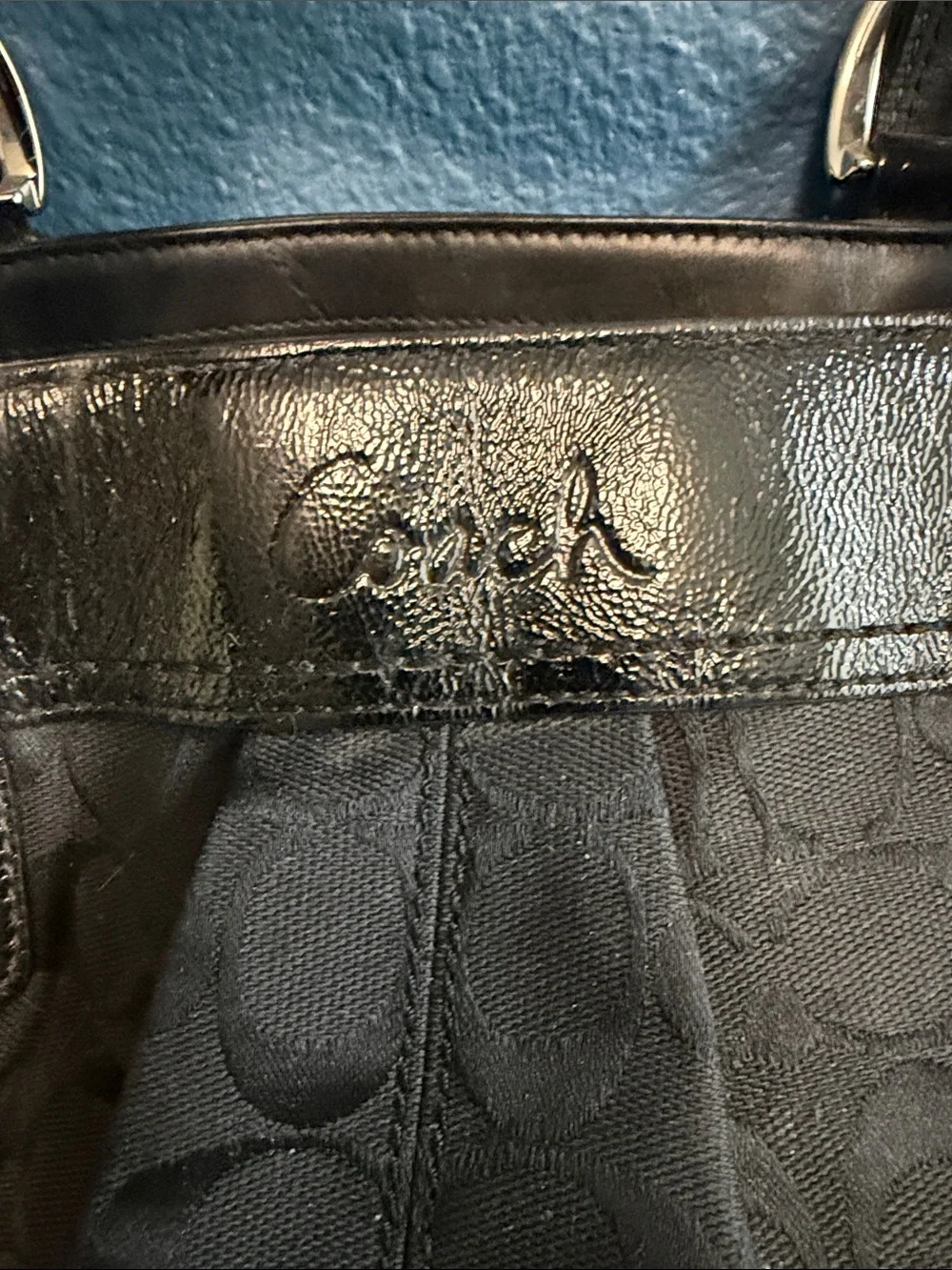 Coach black signature